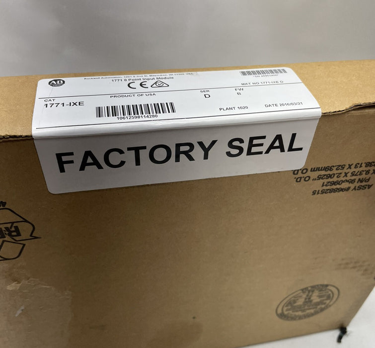 NEW SEALED 1771IXE /D ALLEN BRADLEY 1771-IXE THERMOCOUPLE MILLIVOLT INPUT