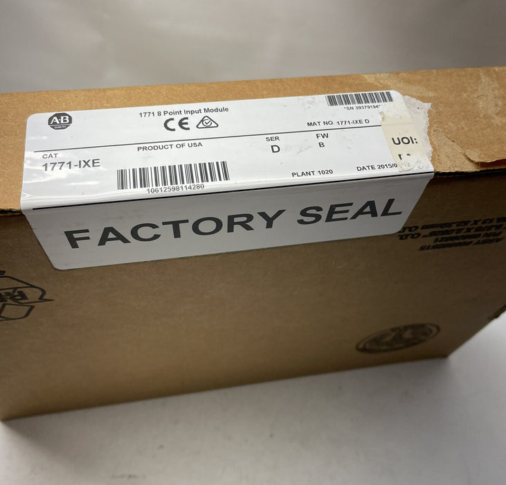 NEW SEALED 1771IXE /D ALLEN BRADLEY 1771-IXE THERMOCOUPLE MILLIVOLT INPUT