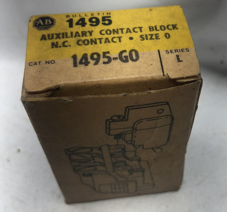 Allen Bradley 1495-G0 Ser L Auxiliary Contact Size 0 600VAC 1 N.C.
