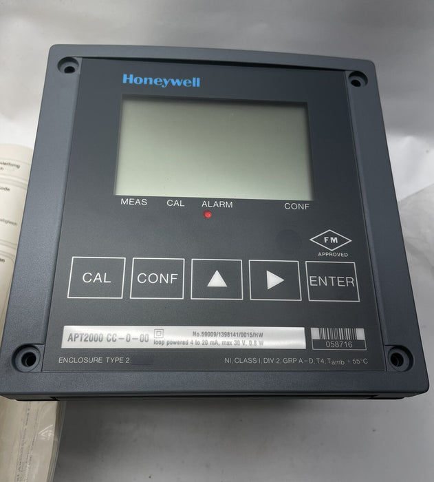 NEW HONEYWELL APT2000 CC-0-00 LOOP POWERED 4-20ma CONDUCTING CONDUCTIVITY