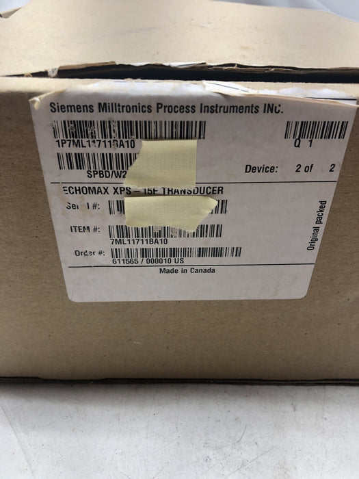 NEW XPS-15F ECHOMAX 1P7ML11711BA10 SIEMENS MILLTRONICS PROCESS INST 7ML11711BA10
