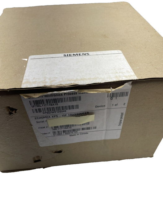 NEW XPS-15F ECHOMAX 1P7ML11711BA10 SIEMENS MILLTRONICS PROCESS INST 7ML11711BA10