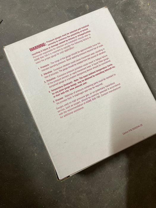 NEW ASHCROFT DURALIFE 35-1009-swL-02l-100# 100 PSI GLYCERINE FILL 3 1/2" 316