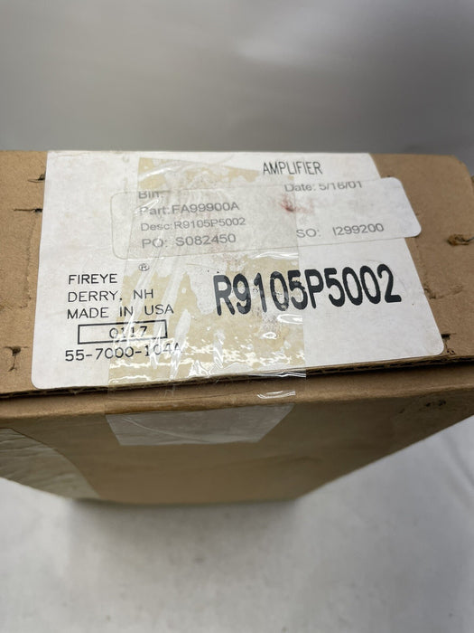 FIREYE R9105P5002 Rack mount controller select voltage  FFR FA99900A Amplifier