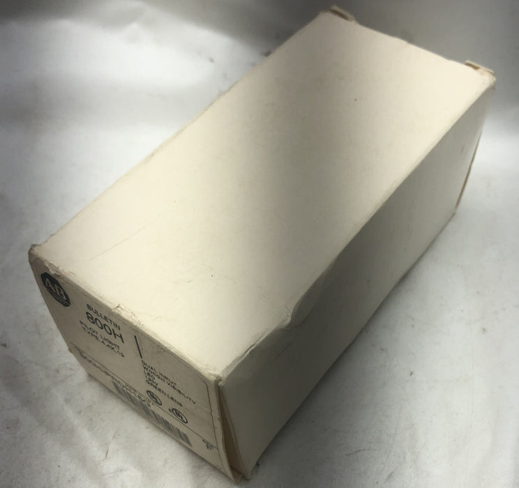 NEW ALLEN BRADLEY 800H-PRDH16G DUAL INPUT HIGH VISIBILITY GREEN PILOT LIGHT