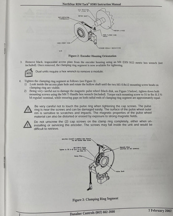NORTHSTAR / DANAHER CONTROLS HSS52048T012LD DYNAPAR MODEL HB2048LT012LC ENCODER