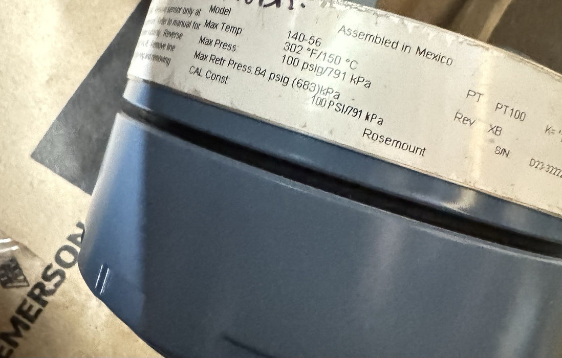 140-56 NEW ROSEMOUNT retractable contacting conductivity Sensor MODEL 140