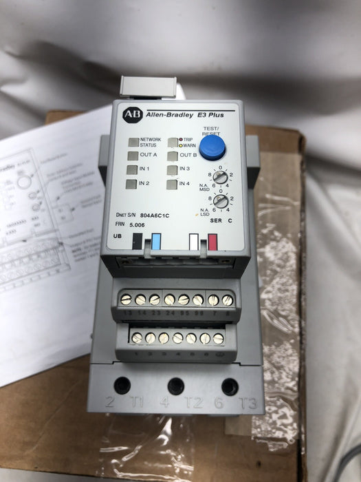 ALLEN BRADLEY NEW 193-EC5EE SER C E3 PLUS OVERLOAD RELAY SOLID STATE DEVICENET