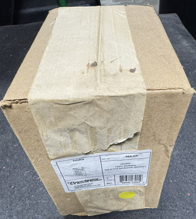 868-N5 HORN 120V WEATHERPROOF MOUNT EDWARDS SIGNALING FACTORY SEALED 868N5