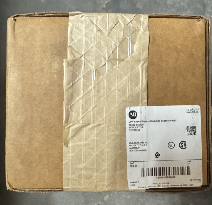 808-J1 NEW SEALED ALLEN BRADLEY  zero speed Switch 15-80 RPM 808 J1 AB 808J1