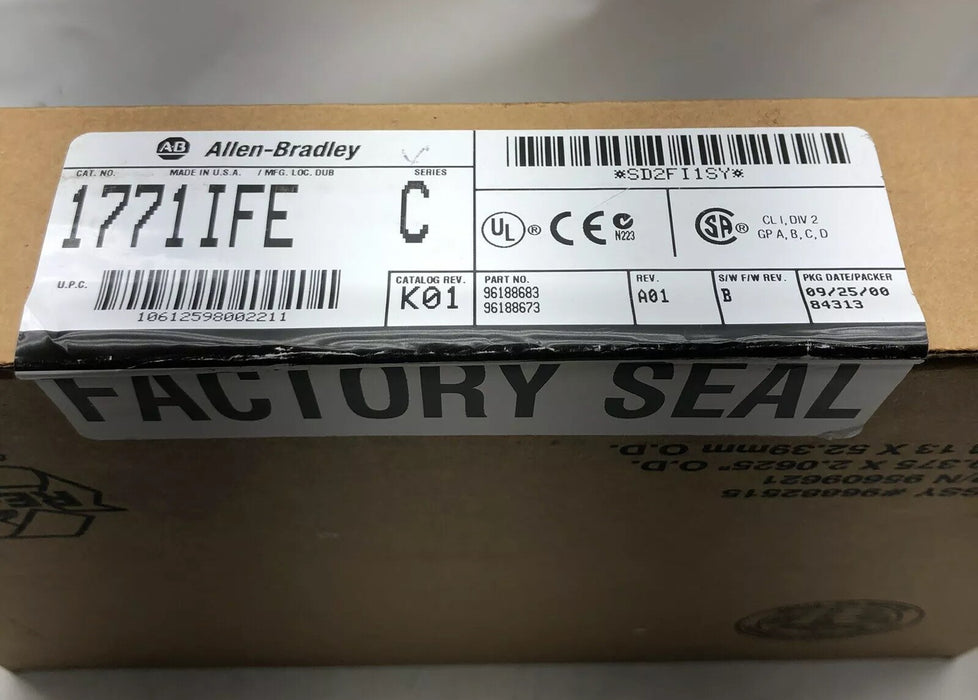 NEW READ PLC-5 1771-IFE /C Analog Input Allen Bradley Rockwell