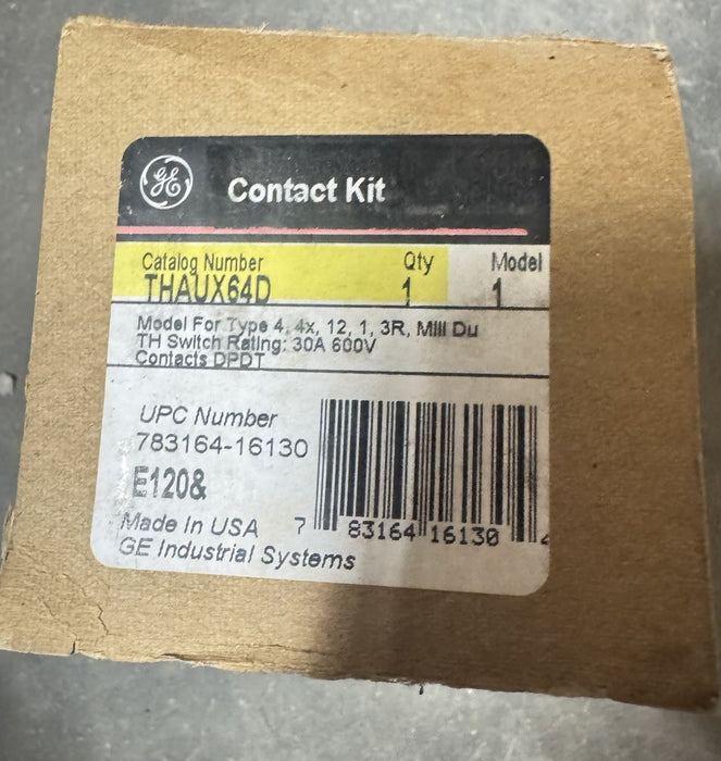 GE AUXILIARY CONTACT KIT THAUX64D NIB