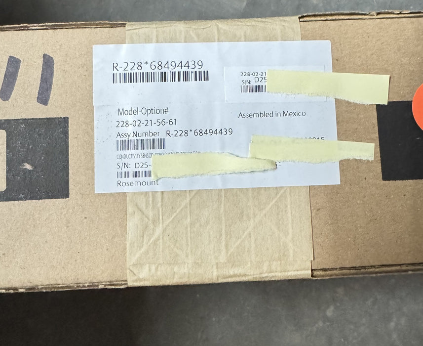 NEW 2025 ROSEMOUNT ANALYTICAL 228-02-21-56-61 CONDUCTIVITY PROBE TOROIDAL 228