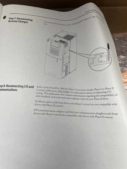 NEW ALLEN BRADLEY POWERFLEX 700S 20D-P2-CKE1 PF700S PHASE II UPGRADE 327745-A01