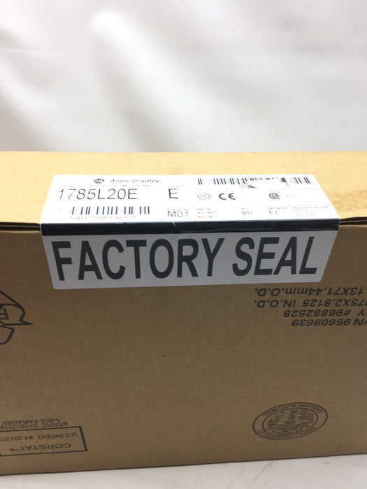 NEW SEALED 1785-L20E/E ALLEN-BRADLEY 1785L20E SERIES E FS PLC 5/20 1785-L20E