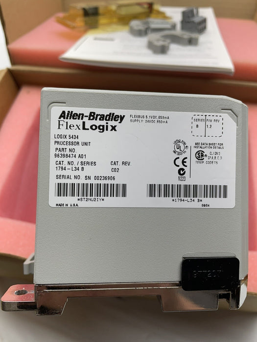 1794L34 NEW ALLEN BRADLEY 1794-L34 B FLEXLOGIX CONTROLLER LOGIX 5434 NIB