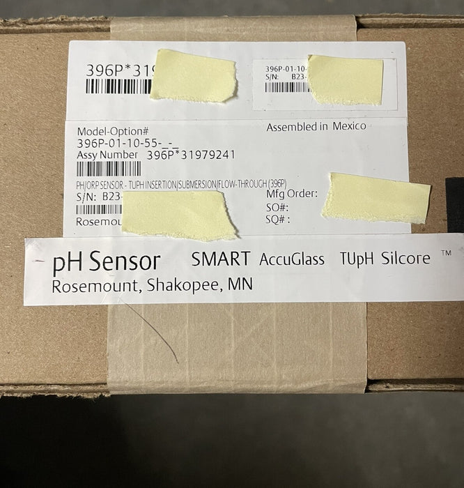 396P-01-10-55 NEW 2023 FACTORY SEALED EMERSON ROSEMOUNT SMART 396P PH SENSOR