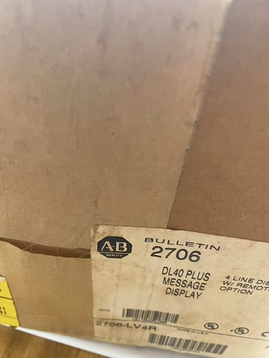 NEW SEALED ALLEN-BRADLEY 2706-LV4R DL40 PLUS DISPLAY DataLiner REMOTE I/O 2706