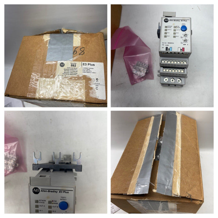 NEW 592-EC2PC ALLEN BRADLEY E3 PLUS OVERLOAD RELAY 592EC2PC /C .4-2 Amp NIB