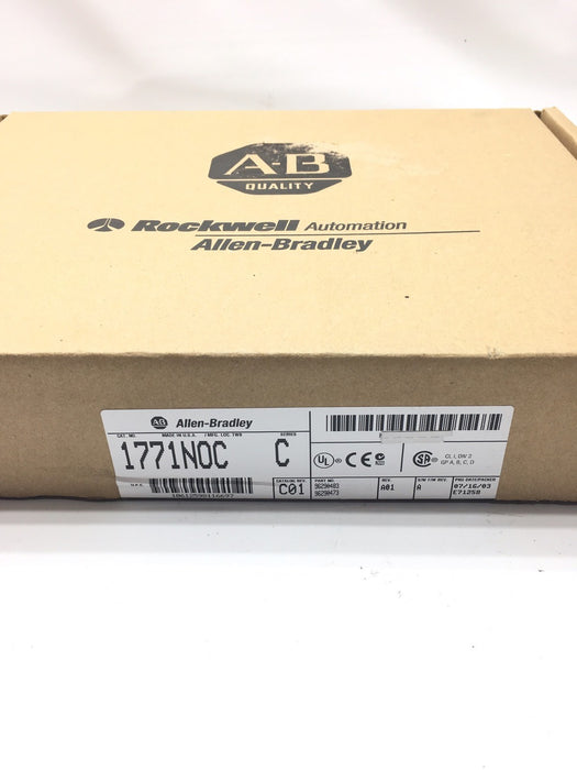 NEW SEALED ALLEN BRADLEY 1771-NOC 1771NOC HIGH RESOLUTION ANALOG OUTPUT PLC-5 FS