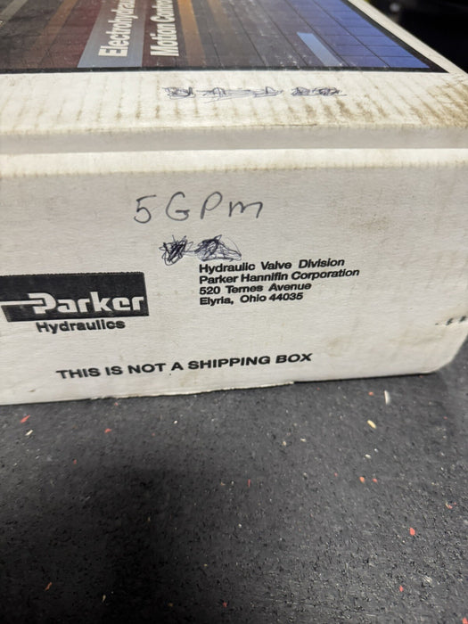 BD15BJJVD5 PARKER TWO STAGE SERVO VALVE 801234-BJJ-VR 5GPM 30/30ma BD15 3.5 VDC