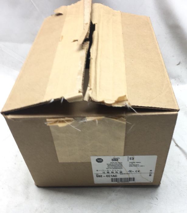 New Allen-Bradley 592-EC1AC E3 Overload Relay NIB 1-5A Nema sizes 0, 1, and 2