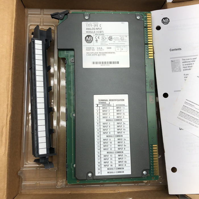 NEW 1771-IFE Analog Input ALLEN BRADLEY 1771-IFE/C NIB 2007-2008