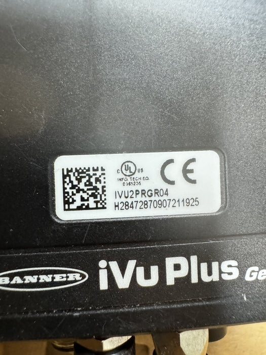 IVU2 iVuPlus Gen2 BANNER IVU2PRGR04 90721 BARCODE READER BCR Camera  3090721