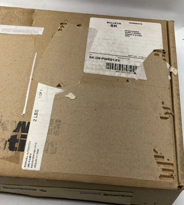 NEW ALLEN BRADLEY POWERFLEX 700 SK-G9-PWRS1-F0 PF700 POWER SUPPLY VFD DRIVE