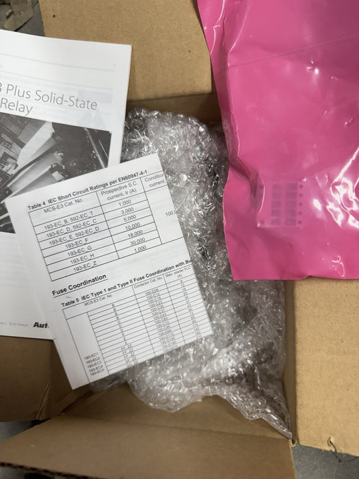 592-EC2BC  NEW IN BOX  ALLEN BRADLEY E3 PLUS OVERLOAD RELAY 592EC2BC /C 3-15 Amp