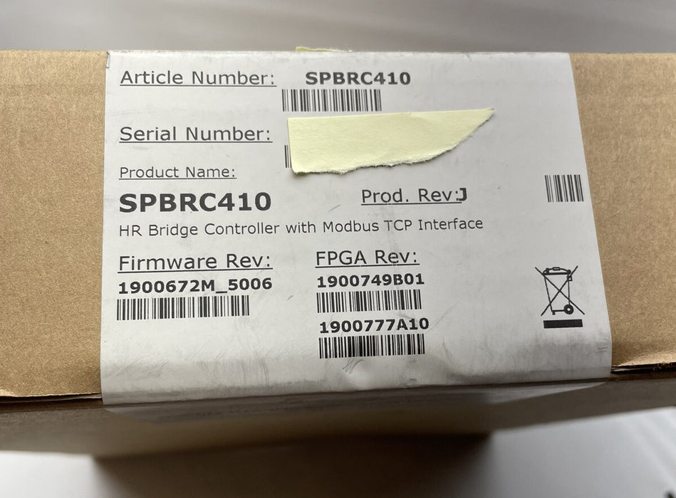 SPBRC410 NEW SEALED ABB HR BRIDGE CONTROLLER W/ MODBUS TCP INTERFACE SYMPHONY