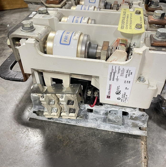 V211K5CJZ1 NEMA 5 REVERSING VACUUM CONTACTOR CUTLER HAMMER 110/120V COIL 270A