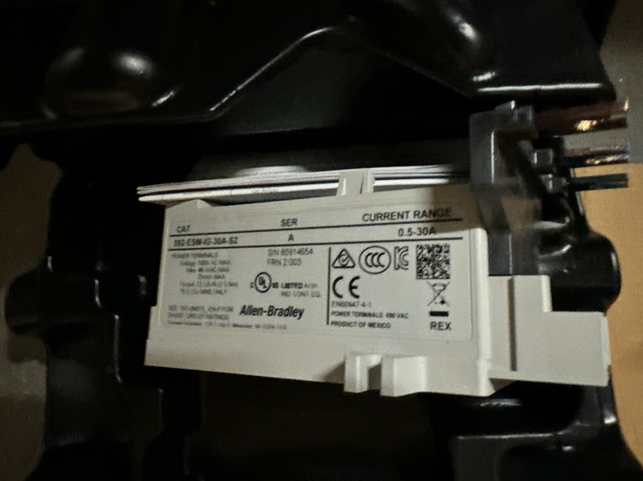 ALLEN BRADLEY E300 193-ECM-DNT 193-EIO-63-24D 592-ESM-IG-30A-S2 OVERLOAD E3 PLUS