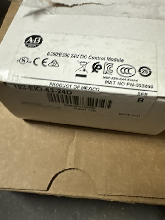 ALLEN BRADLEY E300 193-ECM-DNT 193-EIO-63-24D 592-ESM-IG-30A-S2 OVERLOAD E3 PLUS