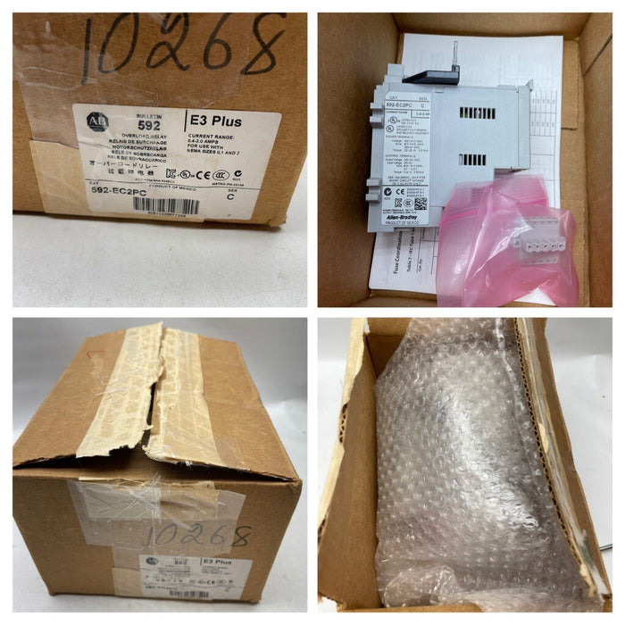 E3 Plus NEW 592-EC2PC ALLEN BRADLEY OVERLOAD RELAY 592EC2PC /C .4-2 Amp NIB