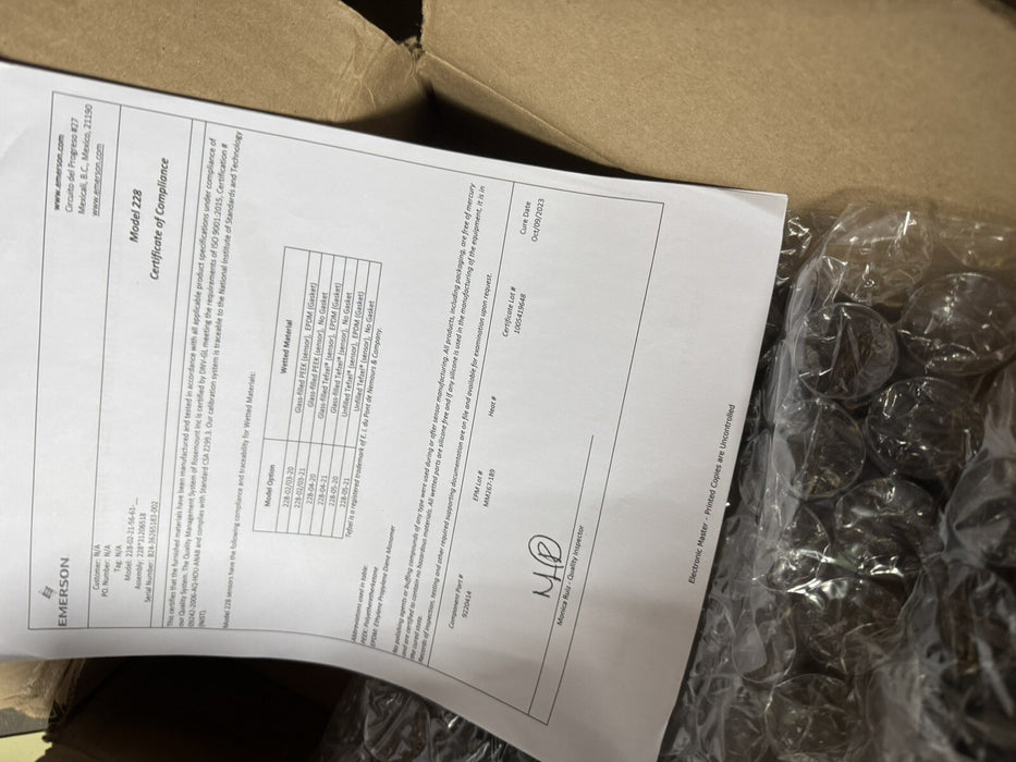 NEW 2024 ROSEMOUNT ANALYTICAL 228-02-21-56-61 CONDUCTIVITY PROBE TOROIDAL 228