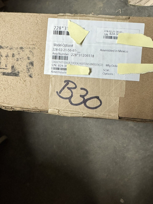 NEW 2024 ROSEMOUNT ANALYTICAL 228-02-21-56-61 CONDUCTIVITY PROBE TOROIDAL 228