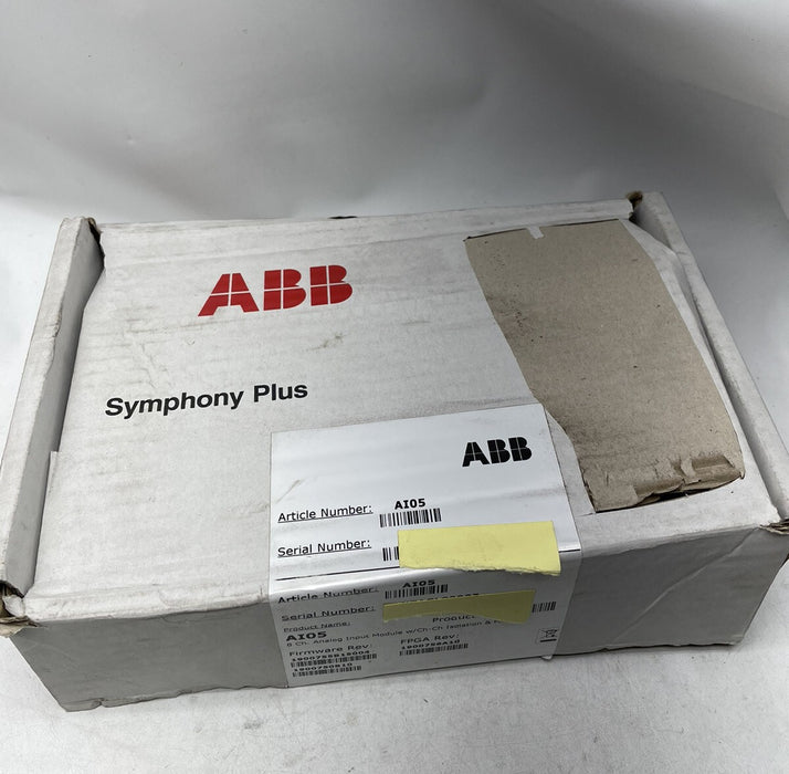 NEW ABB AI05 SYMPHONY PLUS ANALOG INPUT MODULE 8 CHANNEL ISOLATED HART 4-20 1-5V