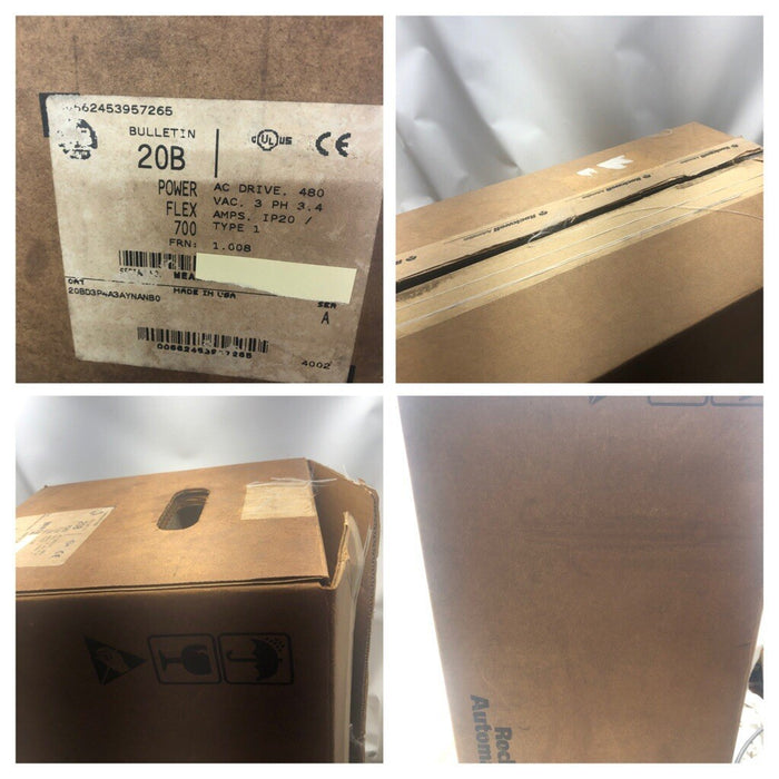 NEW PF700 ALLEN BRADLEY POWERFLEX VFD 20BD3P4A3AYNANB0 480 VAC 3 PH