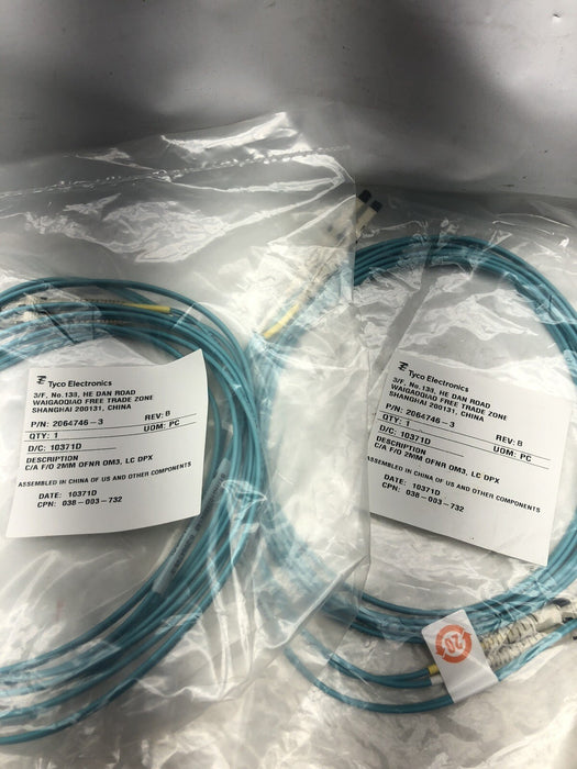 LOF OF 13 ASSORTED CABLES TRIPP LITE OWNING CORNING FIBER PATCH CABLES