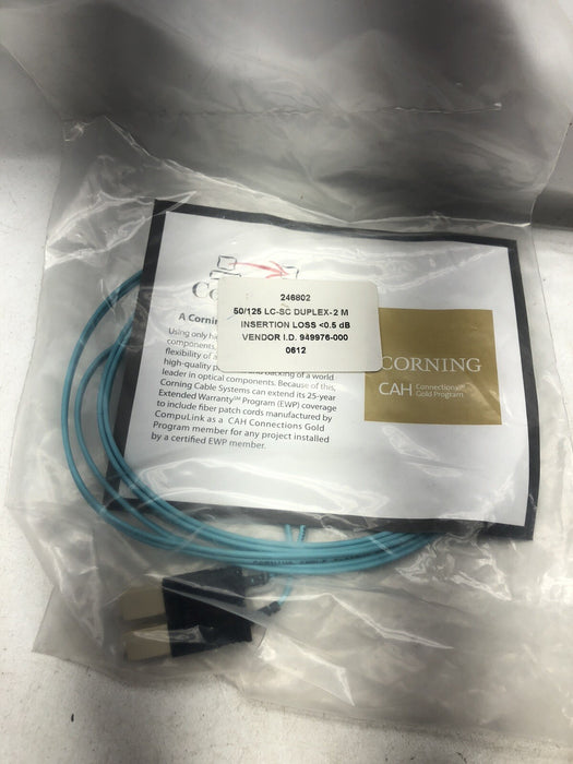 LOF OF 13 ASSORTED CABLES TRIPP LITE OWNING CORNING FIBER PATCH CABLES