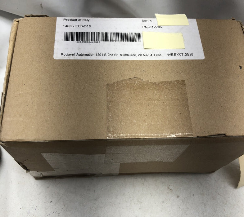 NEW 2019 SEALED 140G-JTF3-D10 TRIP UNIT AA 100 AMP 3 POLE MCCB 140G-J PN-D12785