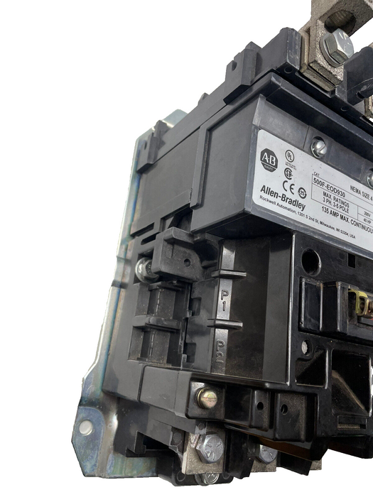 NEW 500F-EOD930 135 AMP FEED THRU DOL MOTOR STARTER / CONTACTOR NEMA SIZE 4 500F