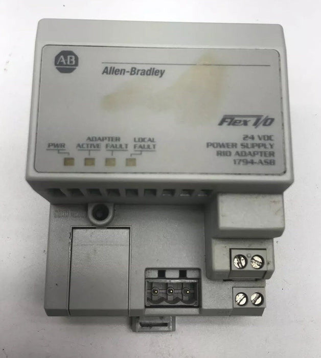 1794-ASB ALLEN BRADLEY FLEXLOGIX 1794-ASB /E TESTED REMOTE I/O RIO 24VDC AB