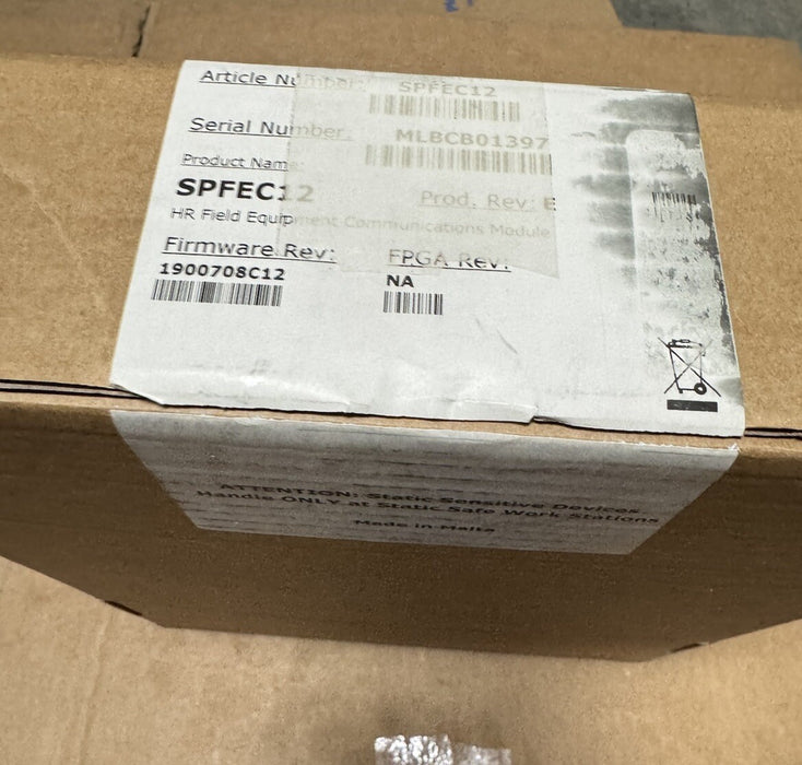 SPFEC12 NEW ABB HR FIELD EQUIPMENT COMMUNICATION MODULE SYMPHONY PLUS ANALOG IN