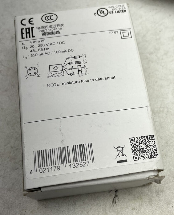 NEW IFM EFECTOR IN0108 IND2004DABOA-200-K DUAL INDUCTIVE ACTUATORS IN0108 Prox