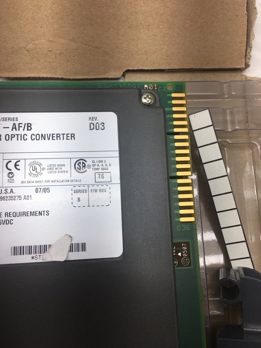 NEW ALLEN BRADLEY 1771-AF FIBER CONVERTER 2005 NIB