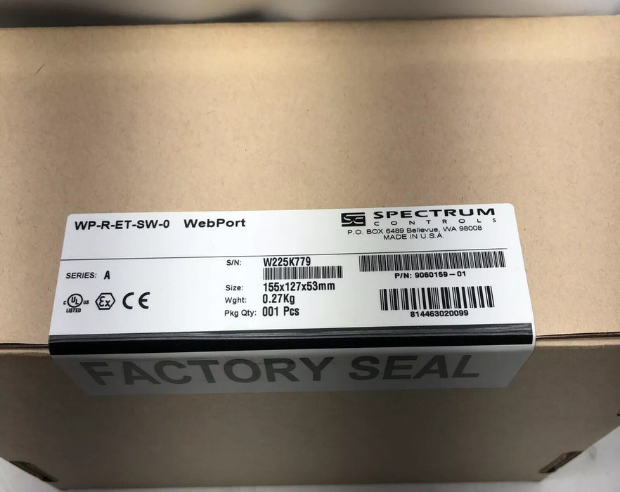 WP-R-ET-SW-0 WebPort NEW SEALED SPECTRUM CONTROLS