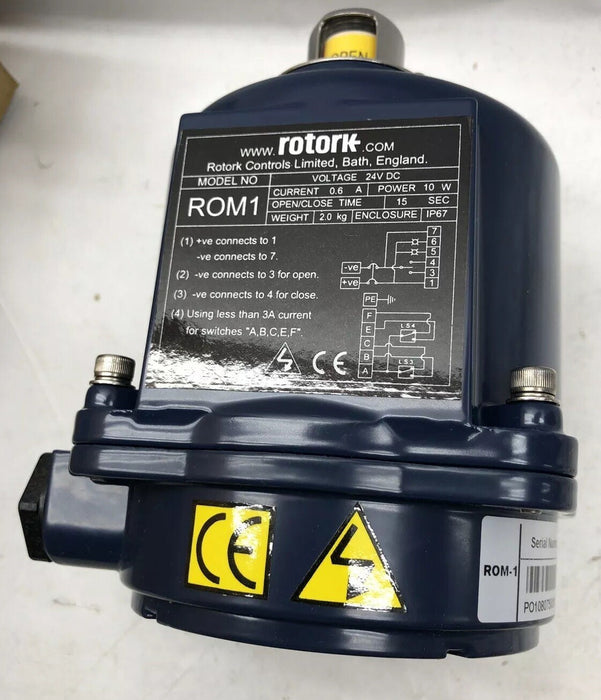 NEW ORIGINAL BOX ROTORK ROM1 24 VDC ACTUATOR ROM1F24/DCMW YS11-00 ROM-1 NIB