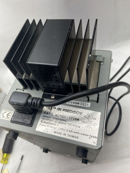 FINE ADJUST ISSUE DBK PRECISION 1715A 60V / 2 AMP DC POWER SUPPLY DISPLAY CRACK